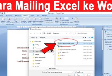 Cara Mailing Excel ke Word PALING Simpel dan Praktis